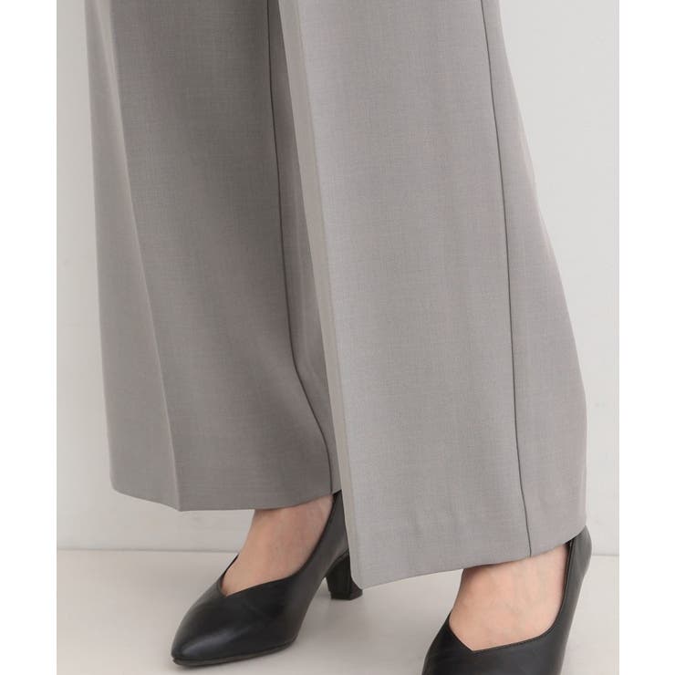 【セットアップ可/多機能】センタープレスできちんと見え ベルト付きワイドパンツ | SHOO・LA・RUE | 詳細画像20 