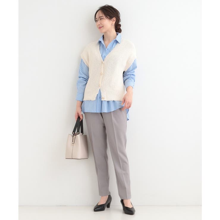 【選べる色・柄/S-LL】通年使える レギュラーカラーシャツ | SHOO・LA・RUE | 詳細画像15 