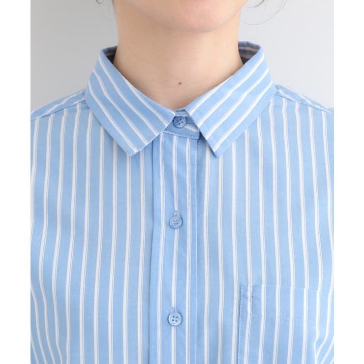 【選べる色・柄/S-LL】通年使える レギュラーカラーシャツ | SHOO・LA・RUE | 詳細画像20 