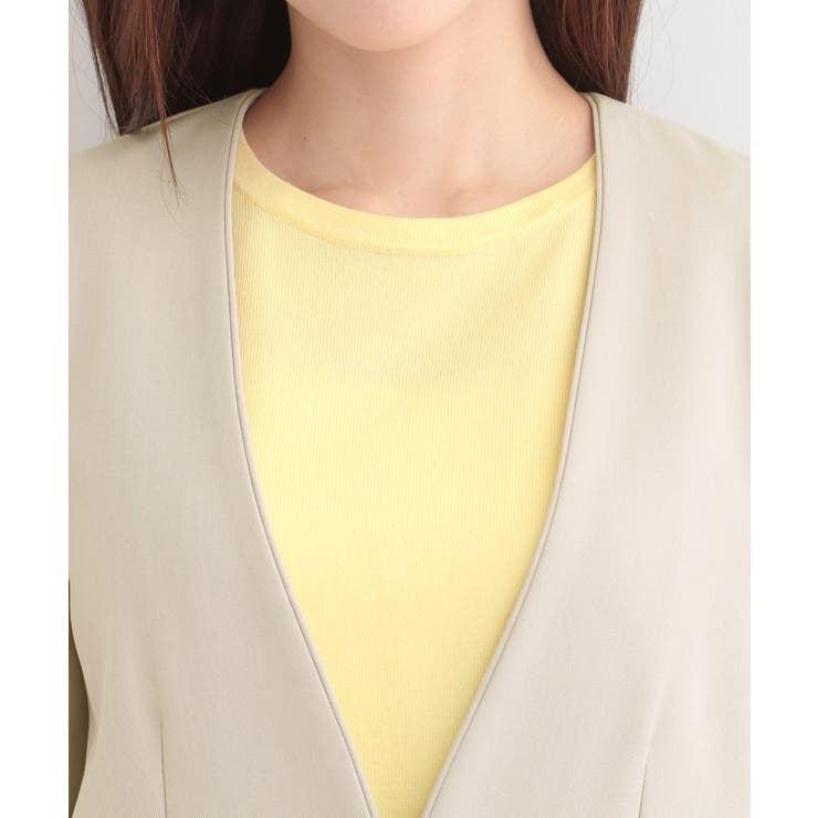 【セットアップ可/多機能/SS-3L】すっきりと好印象 カラーレスジャケット | SHOO・LA・RUE | 詳細画像16 