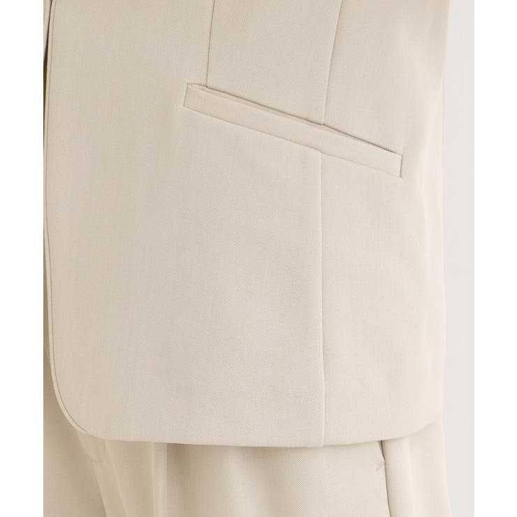 【セットアップ可/多機能/SS-3L】すっきりと好印象 カラーレスジャケット | SHOO・LA・RUE | 詳細画像20 