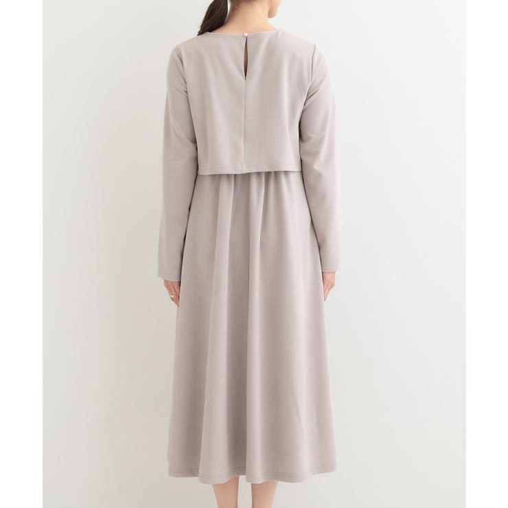 【S-LL】コーデに迷わずきちんと決まる セットアップ風ワンピース | SHOO・LA・RUE | 詳細画像11 