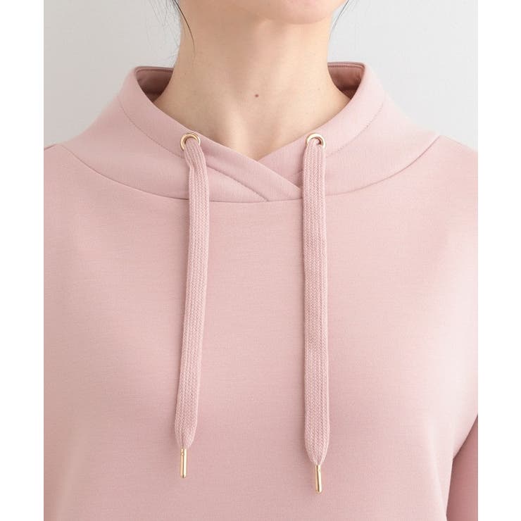 【S-LL】なめらかタッチ もちさら ニュアンス襟トップス | SHOO・LA・RUE | 詳細画像16 