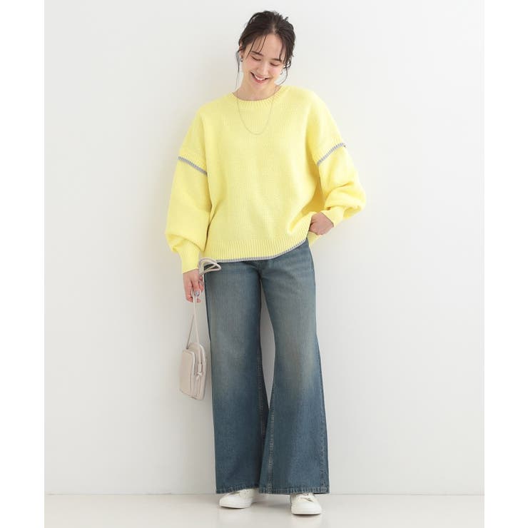 【前後2WAY】配色パイピングニット | SHOO・LA・RUE | 詳細画像12 