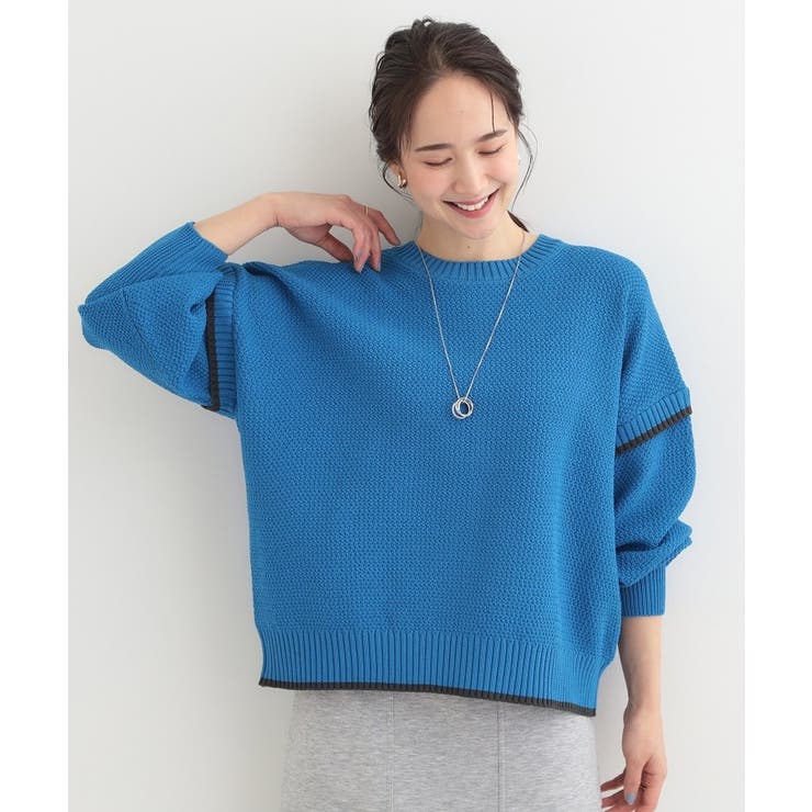 【前後2WAY】配色パイピングニット | SHOO・LA・RUE | 詳細画像15 