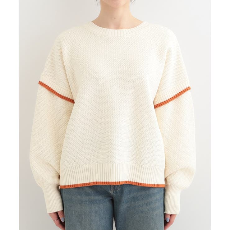 【前後2WAY】配色パイピングニット | SHOO・LA・RUE | 詳細画像22 
