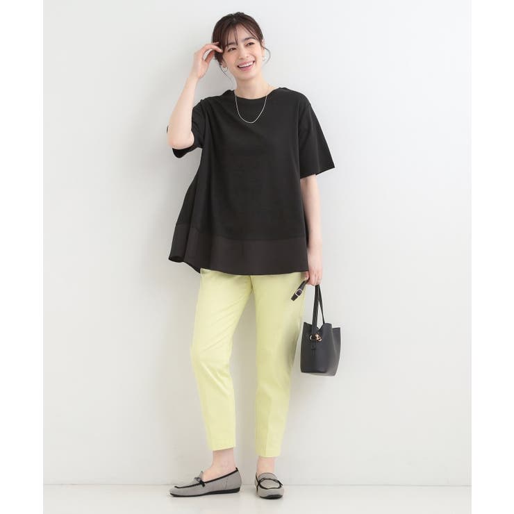 【ひんやり/UV/抗菌防臭】体型カバーも叶う 裾切り替えAライントップス | SHOO・LA・RUE | 詳細画像3 