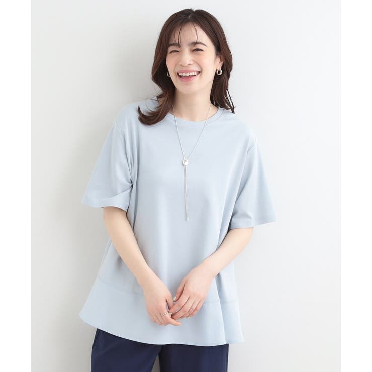 【ひんやり/UV/抗菌防臭】体型カバーも叶う 裾切り替えAライントップス | SHOO・LA・RUE | 詳細画像5 