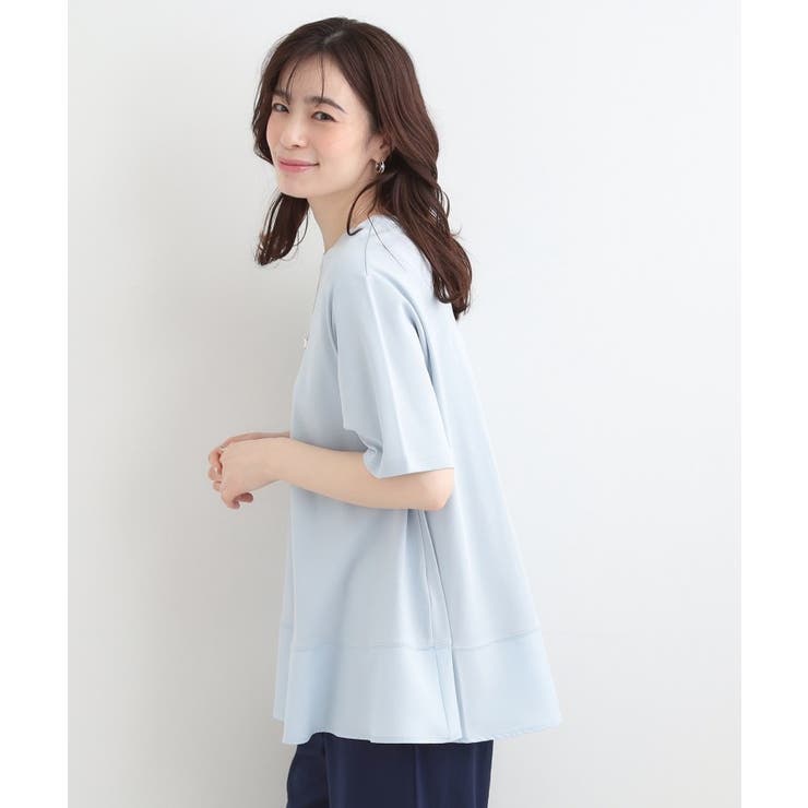 【ひんやり/UV/抗菌防臭】体型カバーも叶う 裾切り替えAライントップス | SHOO・LA・RUE | 詳細画像6 