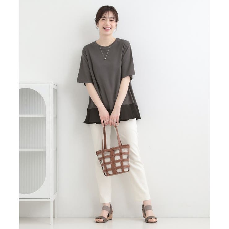 【ひんやり/UV/抗菌防臭】体型カバーも叶う 裾切り替えAライントップス | SHOO・LA・RUE | 詳細画像11 