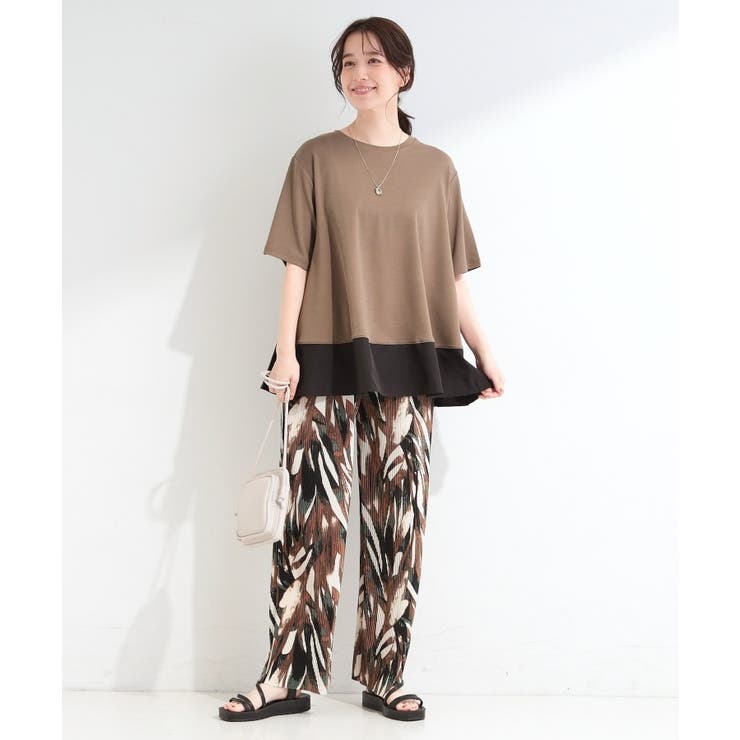 【ひんやり/UV/抗菌防臭】体型カバーも叶う 裾切り替えAライントップス | SHOO・LA・RUE | 詳細画像23 