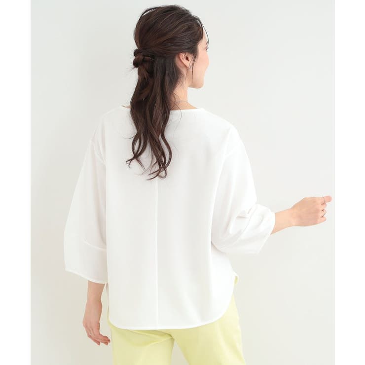 【2点セット 7分袖】ランタンスリーブで女性らしい インせず着られる | SHOO・LA・RUE | 詳細画像6 
