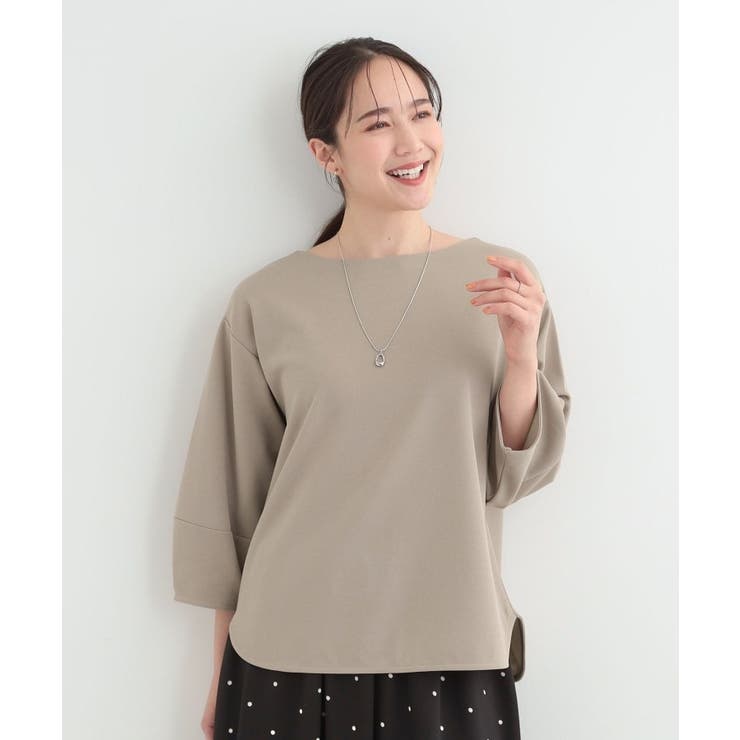 【2点セット 7分袖】ランタンスリーブで女性らしい インせず着られる | SHOO・LA・RUE | 詳細画像1 