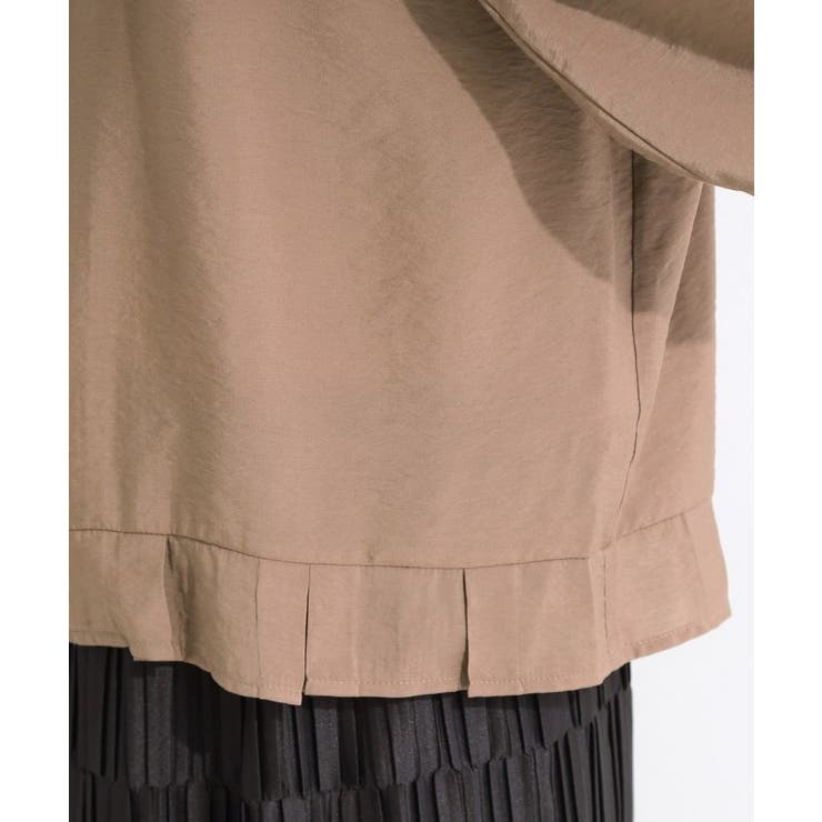 【洗濯機可/UV/S-LL】程よい透け感 襟元タック シアーブルゾン | SHOO・LA・RUE | 詳細画像22 