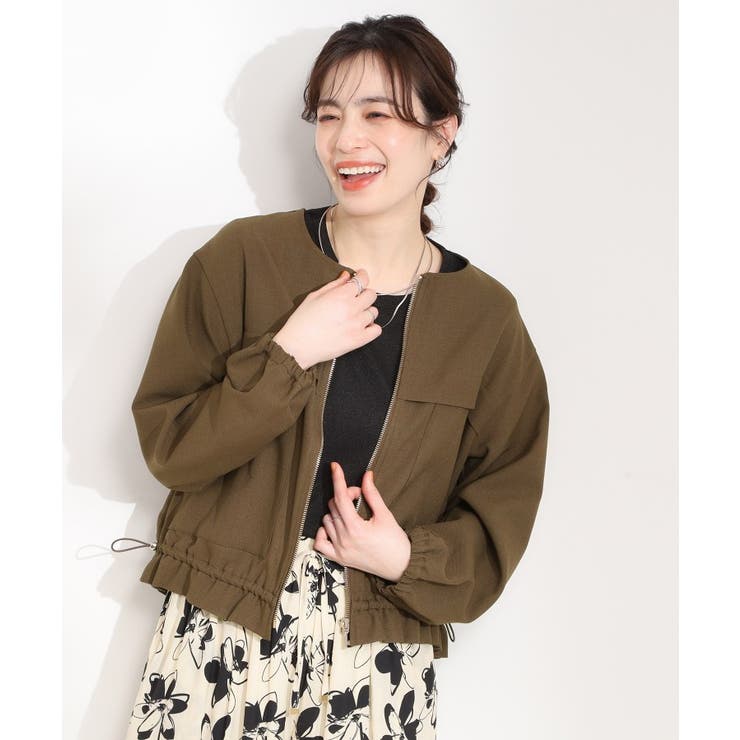 ドロストノーカラーブルゾン | SHOO・LA・RUE | 詳細画像1 