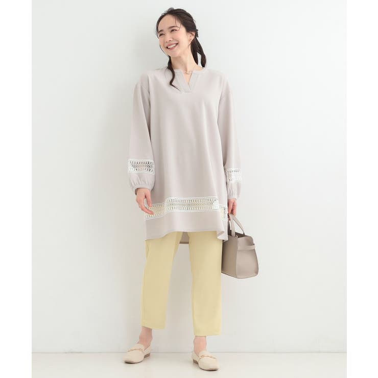 レース切り替えチュニックワンピース | SHOO・LA・RUE | 詳細画像3 