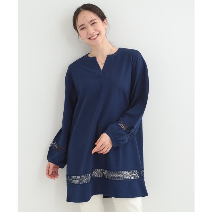 レース切り替えチュニックワンピース | SHOO・LA・RUE | 詳細画像9 