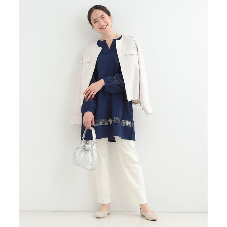 レース切り替えチュニックワンピース | SHOO・LA・RUE | 詳細画像11 