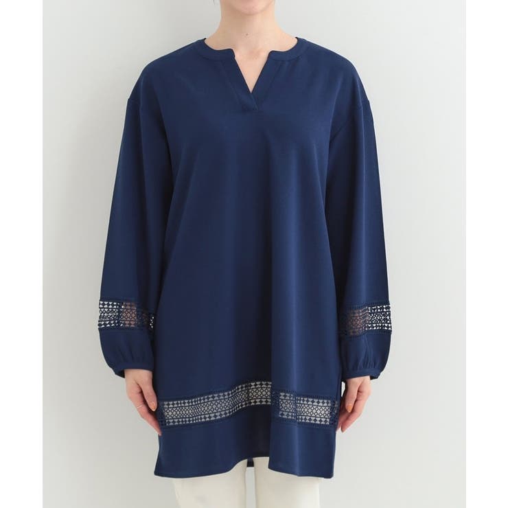 レース切り替えチュニックワンピース | SHOO・LA・RUE | 詳細画像13 