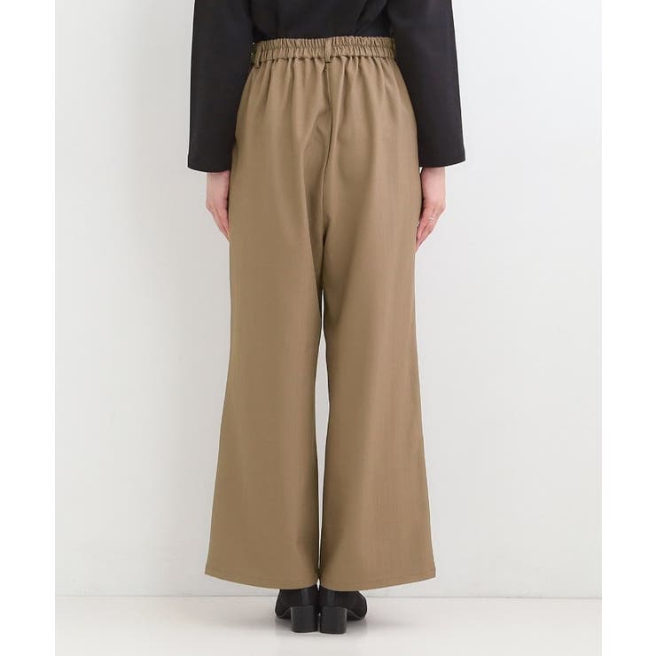 【洗濯機可/S-LL】フラップポケットがアクセント ヘリンボーンワイドパンツ | SHOO・LA・RUE | 詳細画像15 