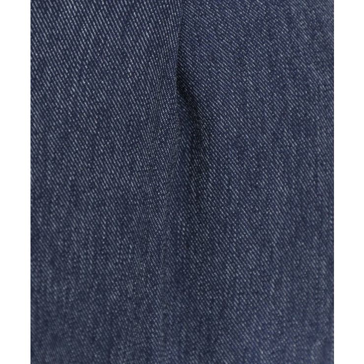 【S-LL】はくだけすっきりシルエット サイドボタン付き デニム風ワイドパンツ | SHOO・LA・RUE | 詳細画像16 