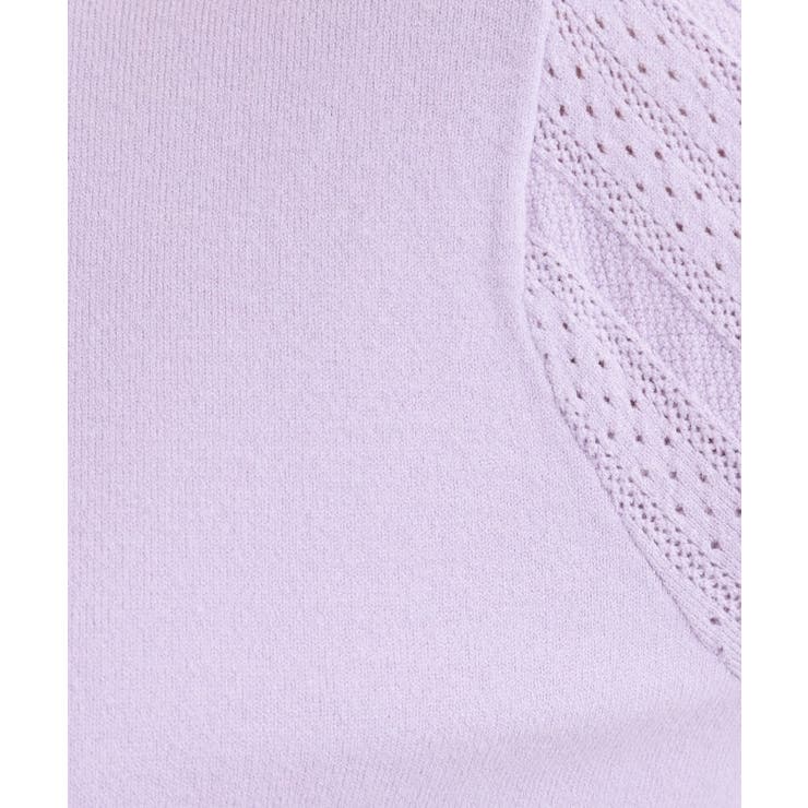 コンパクト見えが大人かわいい お袖編み柄ニット | SHOO・LA・RUE | 詳細画像12 