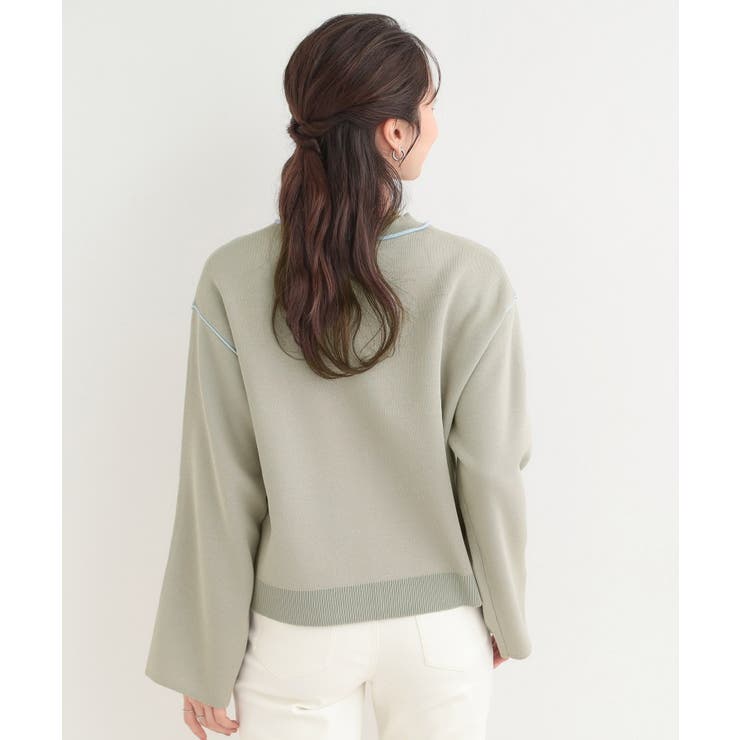 ダブルフェイス配色ニット | SHOO・LA・RUE | 詳細画像6 