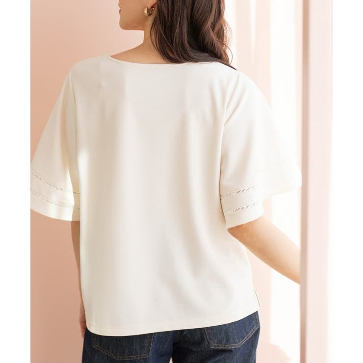 ハシゴレースフレアスリーブＴシャツ | SHOO・LA・RUE | 詳細画像16 