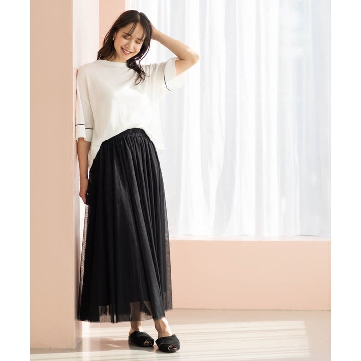 配色ラインニットTシャツ | SHOO・LA・RUE | 詳細画像4 
