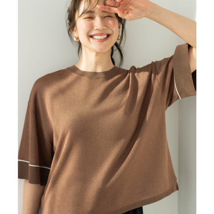 配色ラインニットTシャツ | SHOO・LA・RUE | 詳細画像18 