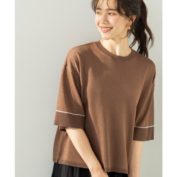 配色ラインニットTシャツ | SHOO・LA・RUE | 詳細画像19 