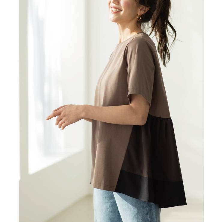 バックギャザーペプラムTシャツ | SHOO・LA・RUE | 詳細画像22 