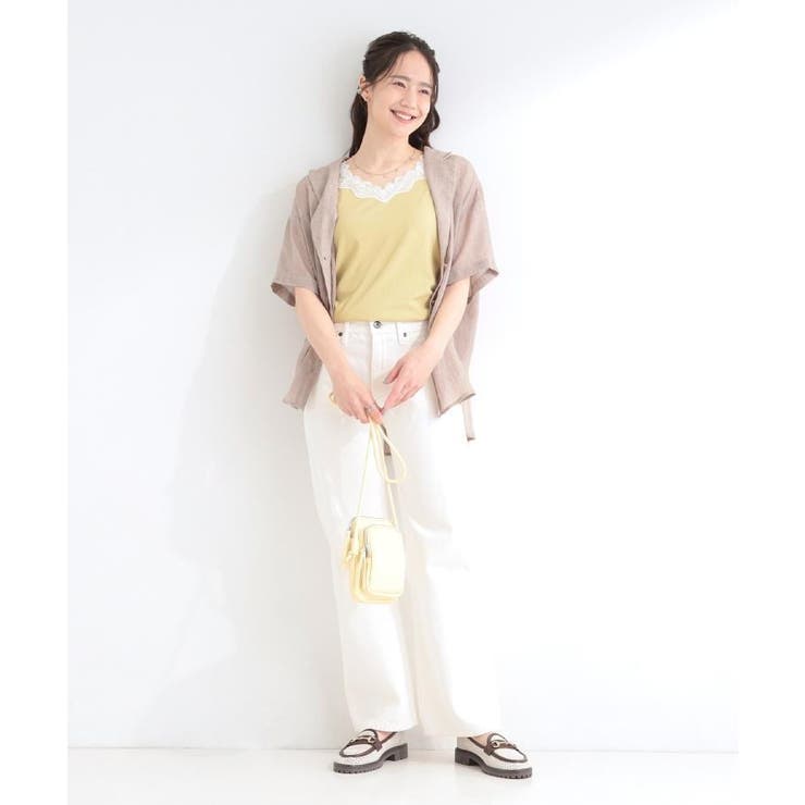 【S-LL】ナチュラルに決まる 半袖シアーシャツジャケット | SHOO・LA・RUE | 詳細画像19 