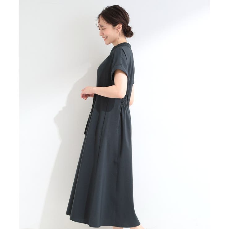 【洗濯機可／洗濯後しわになりにくい】ウエストタックフレンチワンピース | SHOO・LA・RUE | 詳細画像6 
