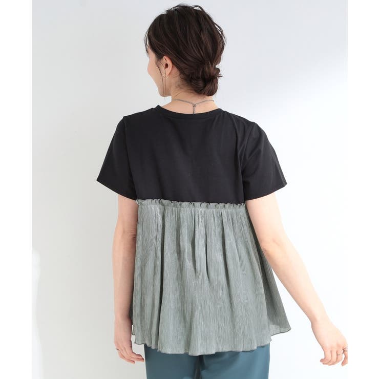 【ひんやり/S-LL】1枚でインせず決まる きらきらビスチェ風Tシャツ | SHOO・LA・RUE | 詳細画像6 
