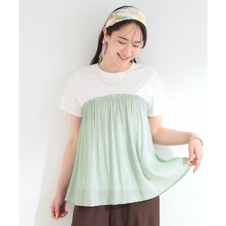 【ひんやり/S-LL】1枚でインせず決まる きらきらビスチェ風Tシャツ | SHOO・LA・RUE | 詳細画像9 