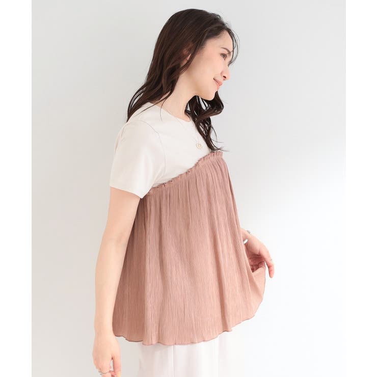 【ひんやり/S-LL】1枚でインせず決まる きらきらビスチェ風Tシャツ | SHOO・LA・RUE | 詳細画像14 