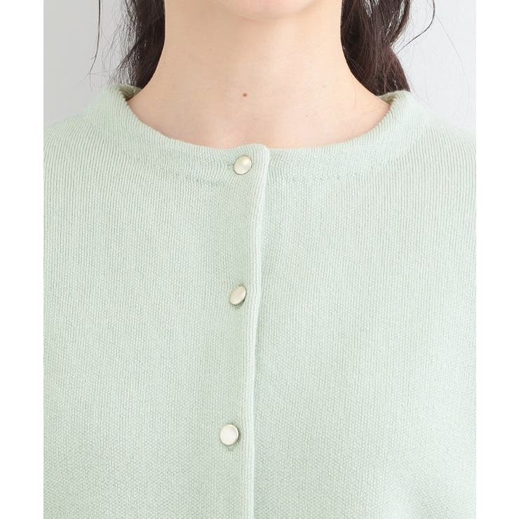 【洗濯機可/S-LL】明るい春カラー 品良くきまる 配色カーディガン | SHOO・LA・RUE | 詳細画像16 