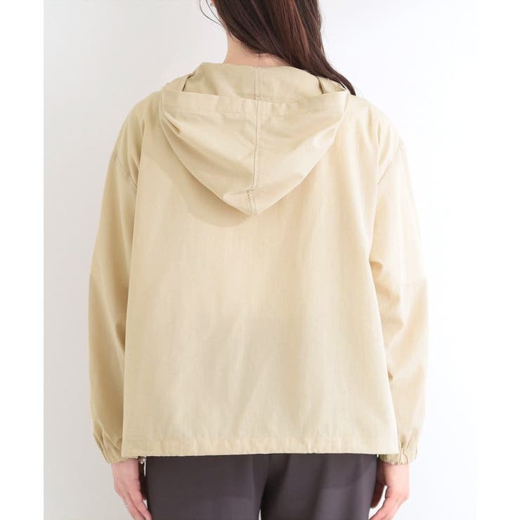 【S-LL/UV】シルエット変化を楽しめる シアーフーディーブルゾン | SHOO・LA・RUE | 詳細画像15 