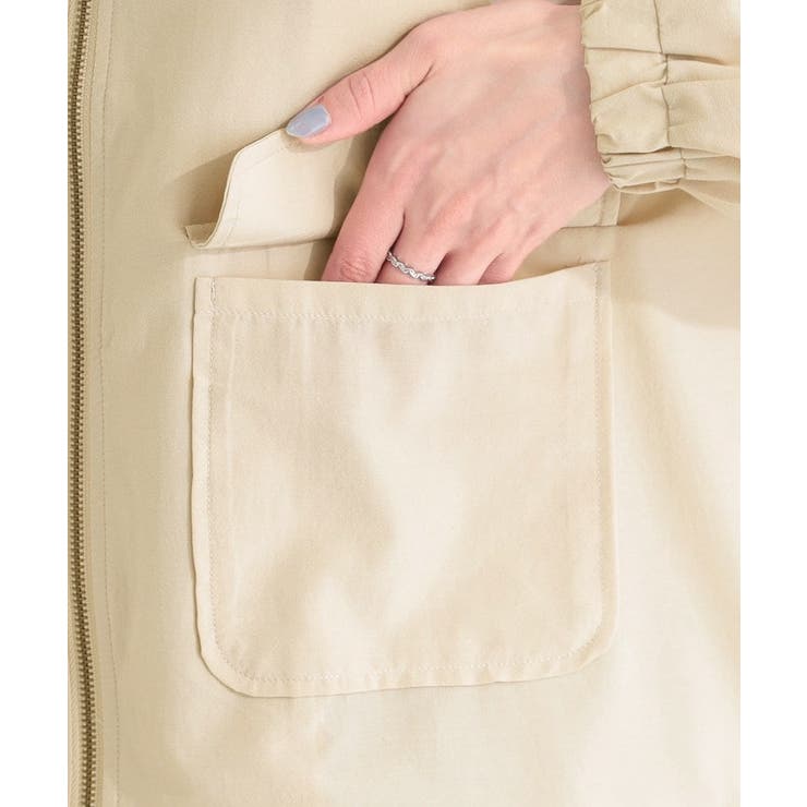 【S-LL/UV】シルエット変化を楽しめる シアーフーディーブルゾン | SHOO・LA・RUE | 詳細画像18 