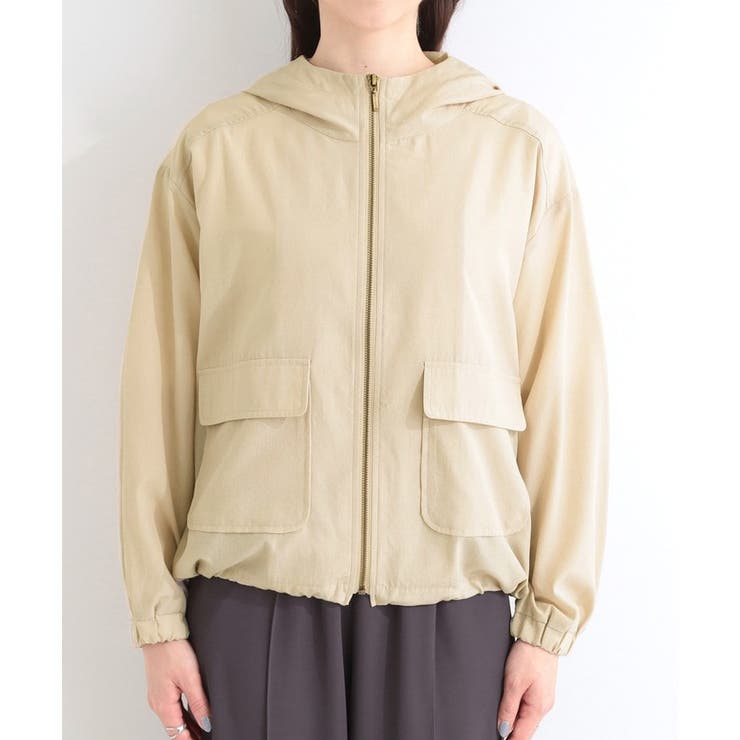 【S-LL/UV】シルエット変化を楽しめる シアーフーディーブルゾン | SHOO・LA・RUE | 詳細画像22 