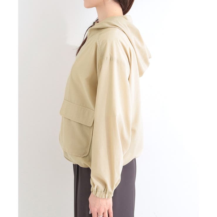 【S-LL/UV】シルエット変化を楽しめる シアーフーディーブルゾン | SHOO・LA・RUE | 詳細画像23 