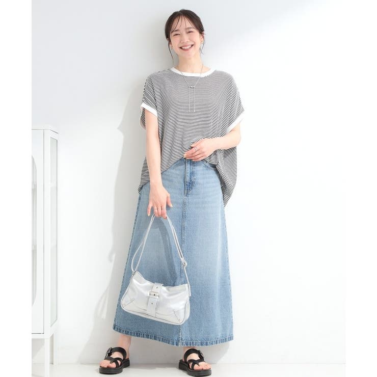 【洗濯機可/体型カバー】ゆるさら快適 柄アソートしぼしぼTシャツ | SHOO・LA・RUE | 詳細画像19 