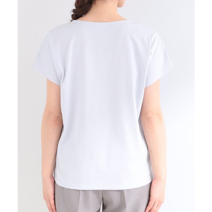 【ひんやり/UV/S-LL】1枚で華やか 前後切り替えレースTシャツ | SHOO・LA・RUE | 詳細画像19 