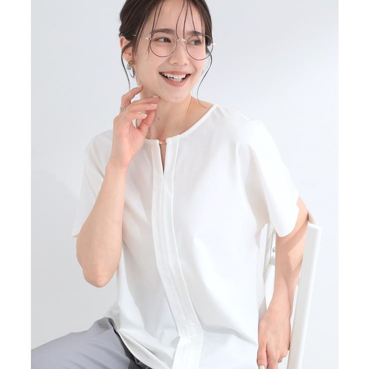 オフホワイト(003) | 【ひんやり UV 通勤】洗濯後しわになりにくい | SHOO・LA・RUE
