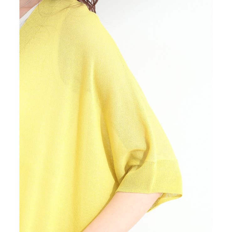 【洗濯機可】上品ラメがきらめく シアーポンチョ風カーディガン | SHOO・LA・RUE | 詳細画像25 