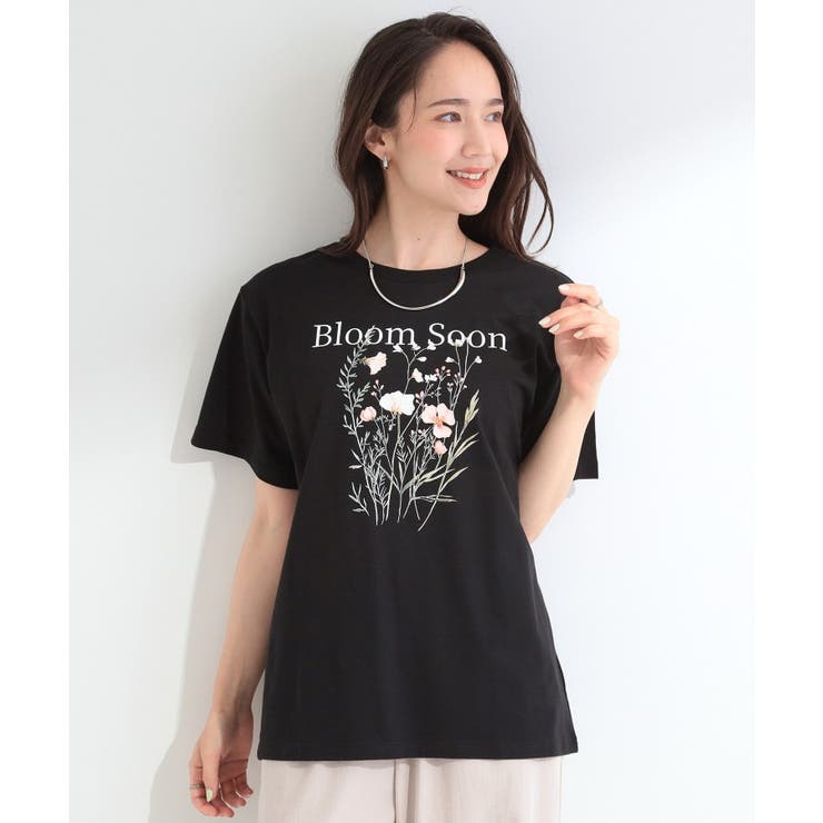 【綿100%/ひんやり/S-LL】選べる3柄 大人のプリントTシャツ | SHOO・LA・RUE | 詳細画像5 