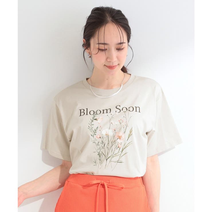 【綿100%/ひんやり/S-LL】選べる3柄 大人のプリントTシャツ | SHOO・LA・RUE | 詳細画像1 
