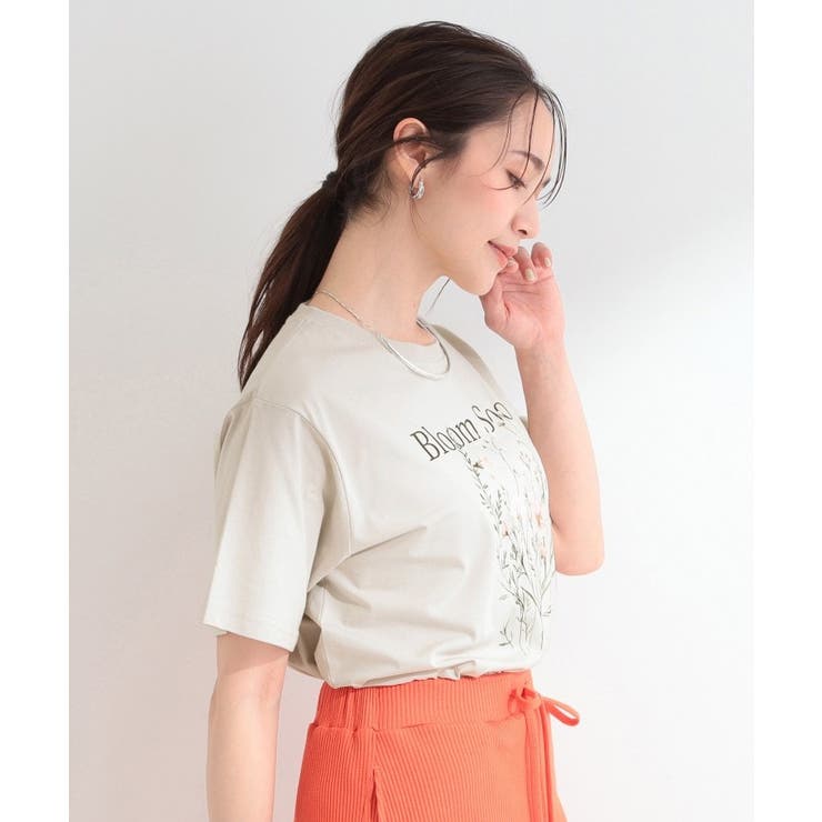 【綿100%/ひんやり/S-LL】選べる3柄 大人のプリントTシャツ | SHOO・LA・RUE | 詳細画像2 
