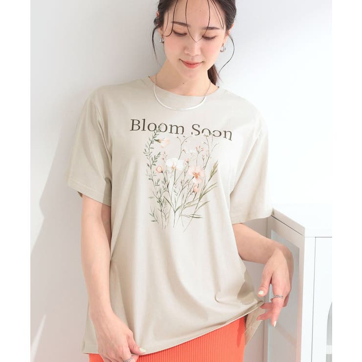 ベージュ(352) | 【綿100%/ひんやり/S-LL】選べる3柄 大人のプリントTシャツ | SHOO・LA・RUE